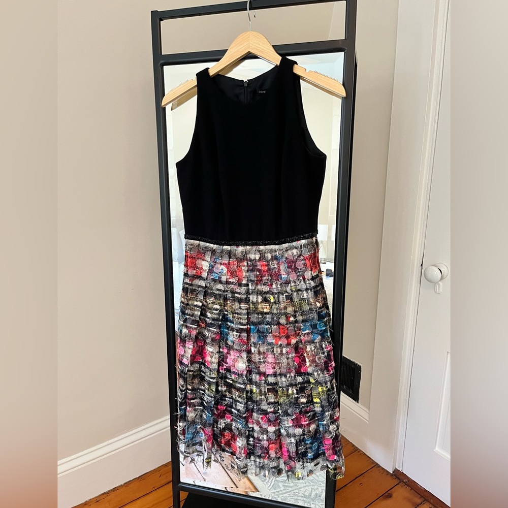 Saks Fifth Avenue, high end fashion boutique style evening dress, fully lined
